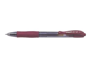 Gelschreiber „G-2“, weinrot, 0,32 mm, Druckmechanik, PILOT